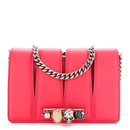 Alexander McQueen Calfskin Small Slash Bag Fuscia Lipstick 1 of 10