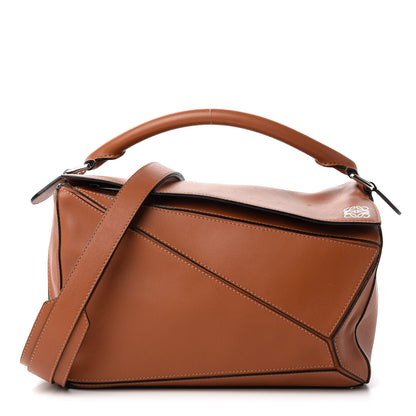 Loewe Calfskin Medium Puzzle Bag Tan 1 of 10