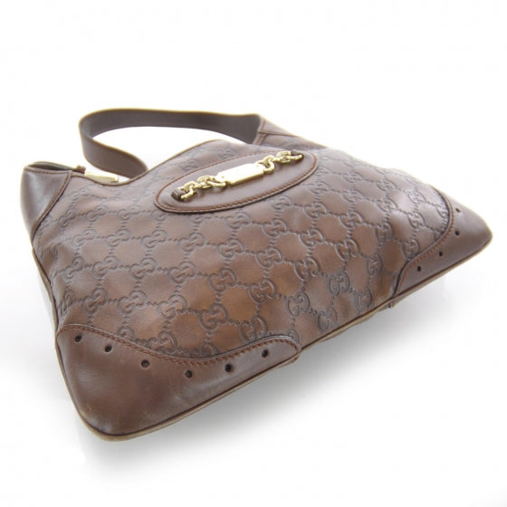 Guccissima Punch Hobo Brown