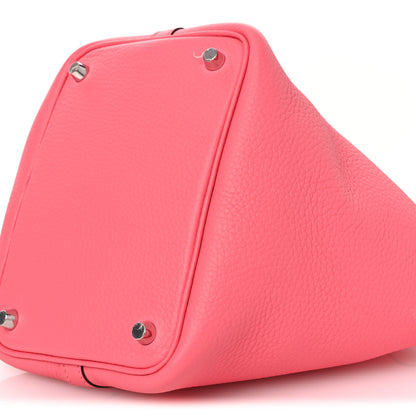 Hermes Taurillon Clemence Picotin Lock 18 PM Rose Azalee 10 of 12