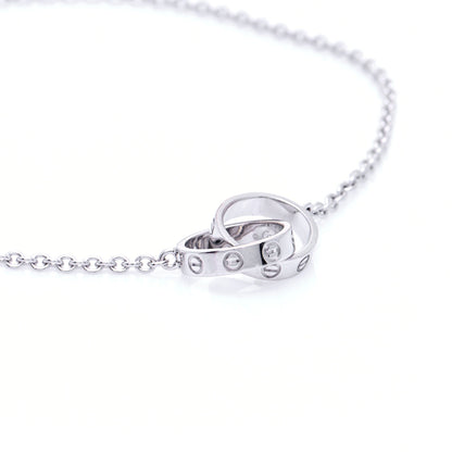 Cartier 18K White Gold Interlocking LOVE Bracelet 4 of 12