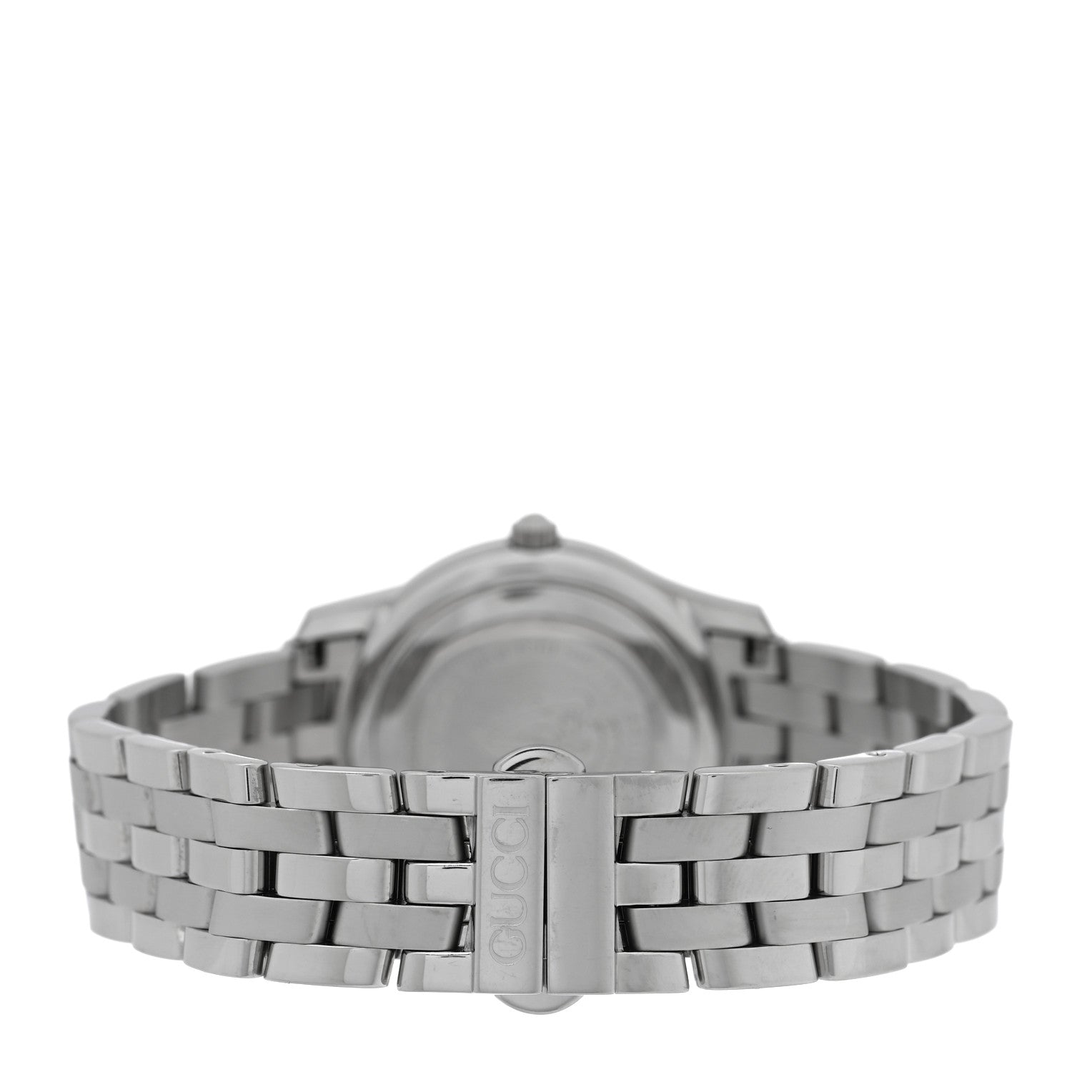 Gucci Stainless Steel Diamond Bezel Mother of Pearl 27mm 5500L Quartz Watch 3 of 4