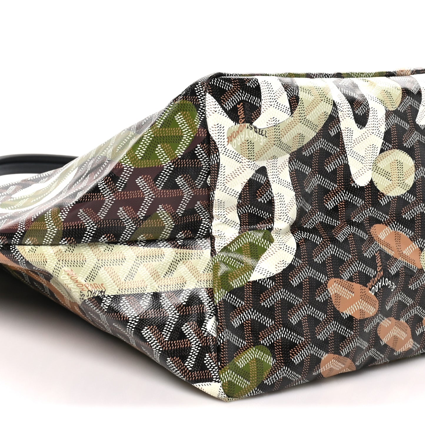 Goyardine Saint Louis Lettres Camouflage GM Black Green