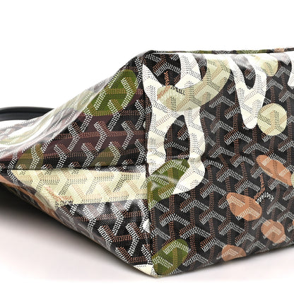 Goyard Goyardine Saint Louis Lettres Camouflage GM Black Green 9 of 10