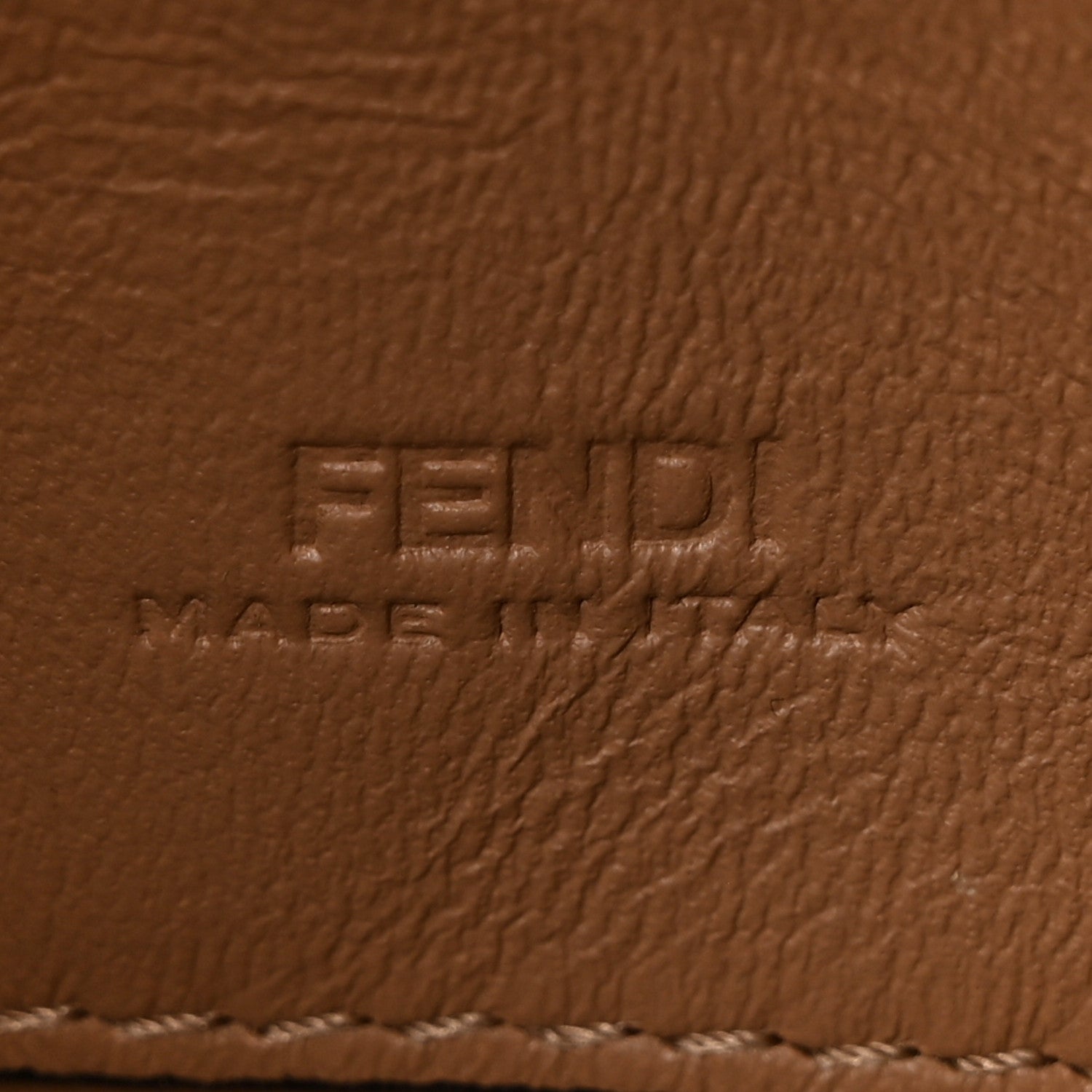 Fendi Canvas Vitello King FF Multicolor Embroidered Nano Baguette Charm Multicolor Cuoio 5 of 8