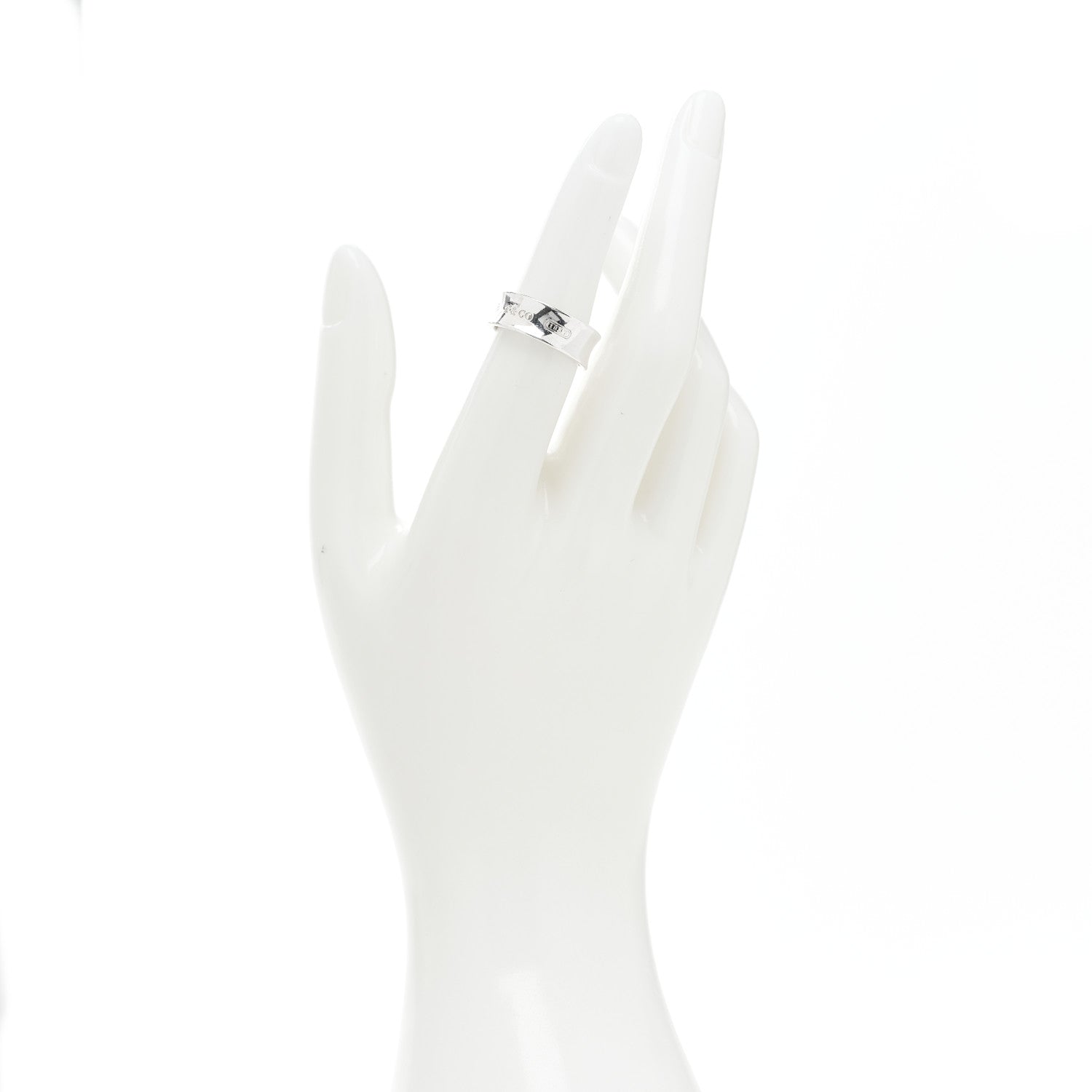 Tiffany Sterling Silver 1837 Band Ring 50 5.5 3 of 6