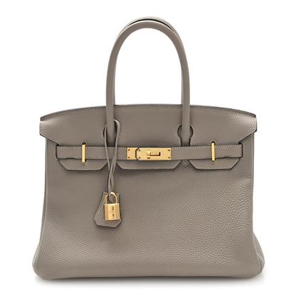 Hermes Togo BIRKIN 30 Gris Tourterelle 1 of 10