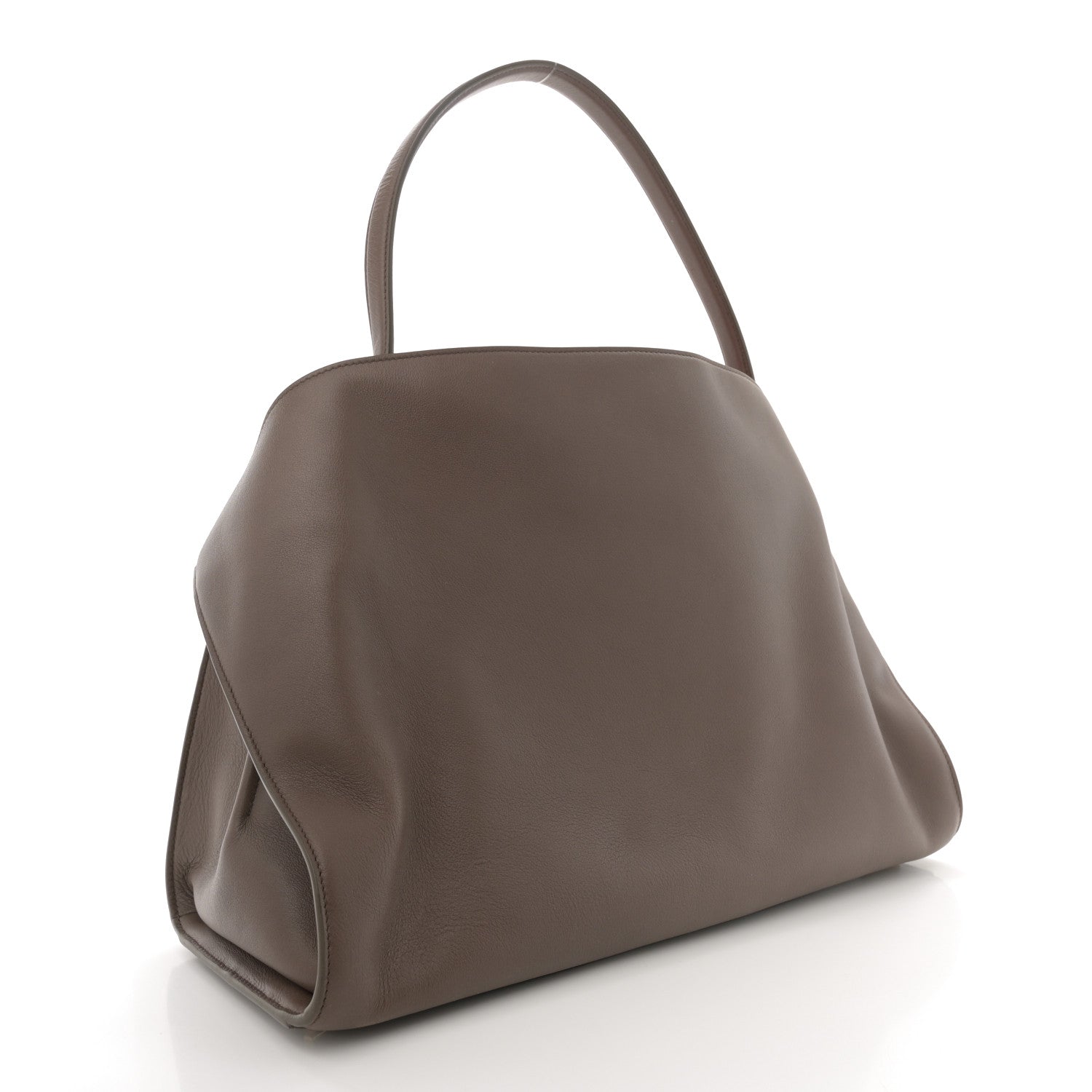Salvatore Ferragamo Calfskin Large Hug Soft Bicolor Shoulder Bag Clay Flame Red 3 of 13