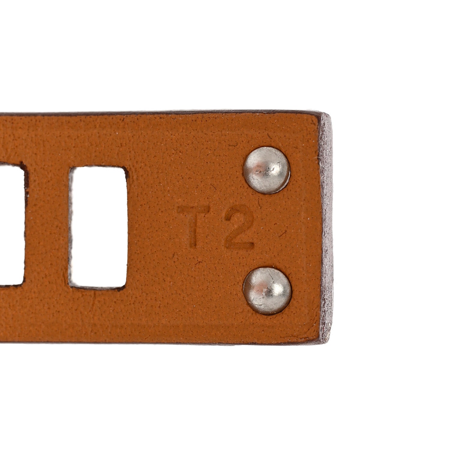 Hermes Swift Mini Dog Square Studded Bracelet T2 Gold 6 of 7
