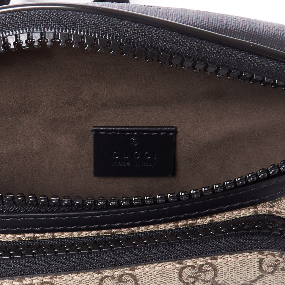 Gucci GG Supreme Monogram Belt Bag Black 6 of 7