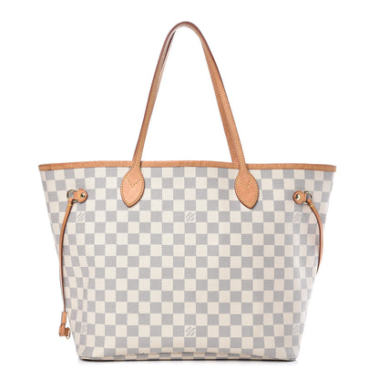 Louis Vuitton Damier Azur Neo Neverfull MM Rose Ballerine 1 of 16