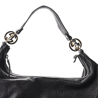 Gucci Guccissima Large GG Twins Hobo Black 10 of 10