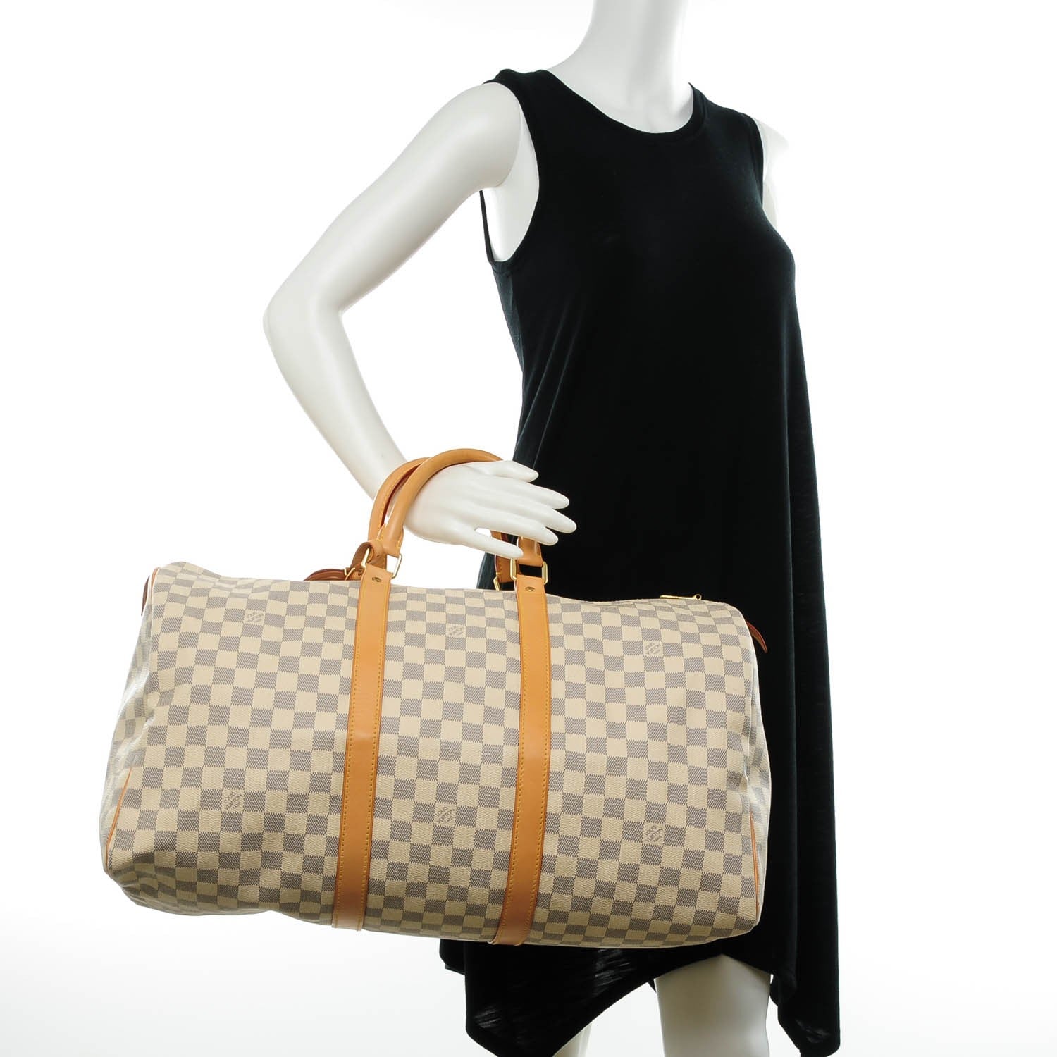 Louis Vuitton Damier Azur Keepall 50 2 of 8