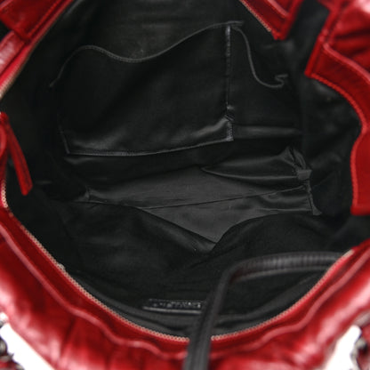 Chanel Glazed Calfskin Twisted Large Tote Red 5 of 10