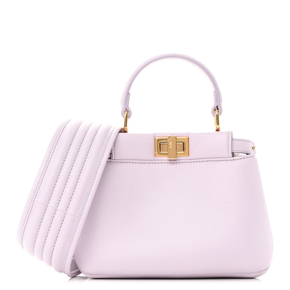 Fendi Nappa Apolo XS Peekaboo Iconic Satchel Anemone 1 of 14