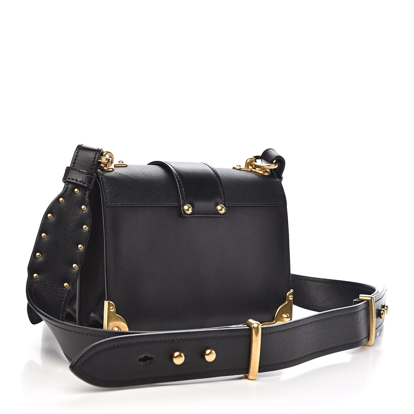 City Calf Saffiano Cahier Bag Black