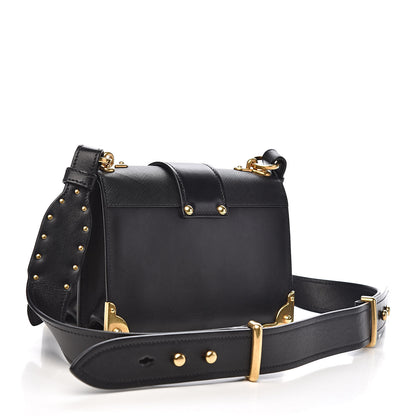 Prada City Calf Saffiano Cahier Bag Black 3 of 9
