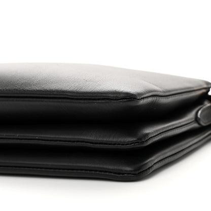 Salvatore Ferragamo Calfskin Trapezio Shoulder Bag Black 9 of 9