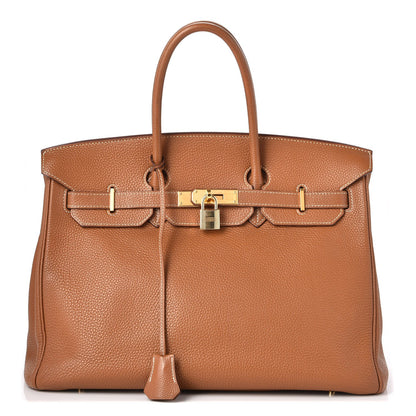 Hermes Togo Birkin 35 Gold 1 of 33