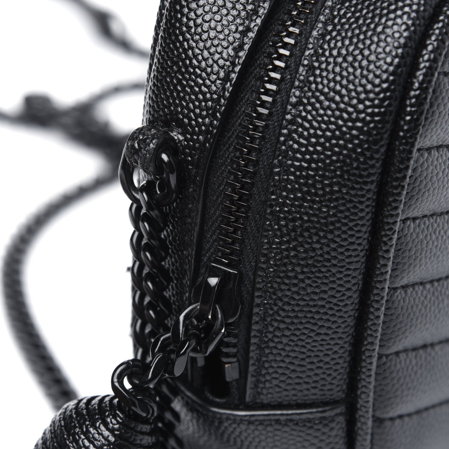 Grain De Poudre Matelasse Monogram Mini Lou Camera Bag Black