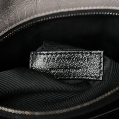 Saint Laurent Crinkled Calfskin Matelasse Monogram Medium Niki Chain Satchel Fog 7 of 12