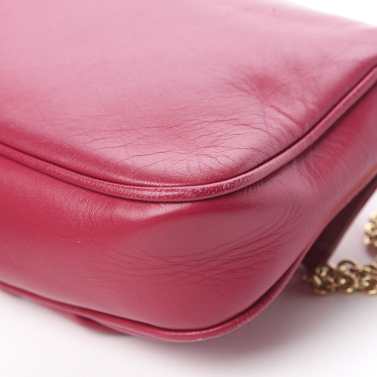 Nappa Fendista Pouchette Crossbody Fuxia Scuro