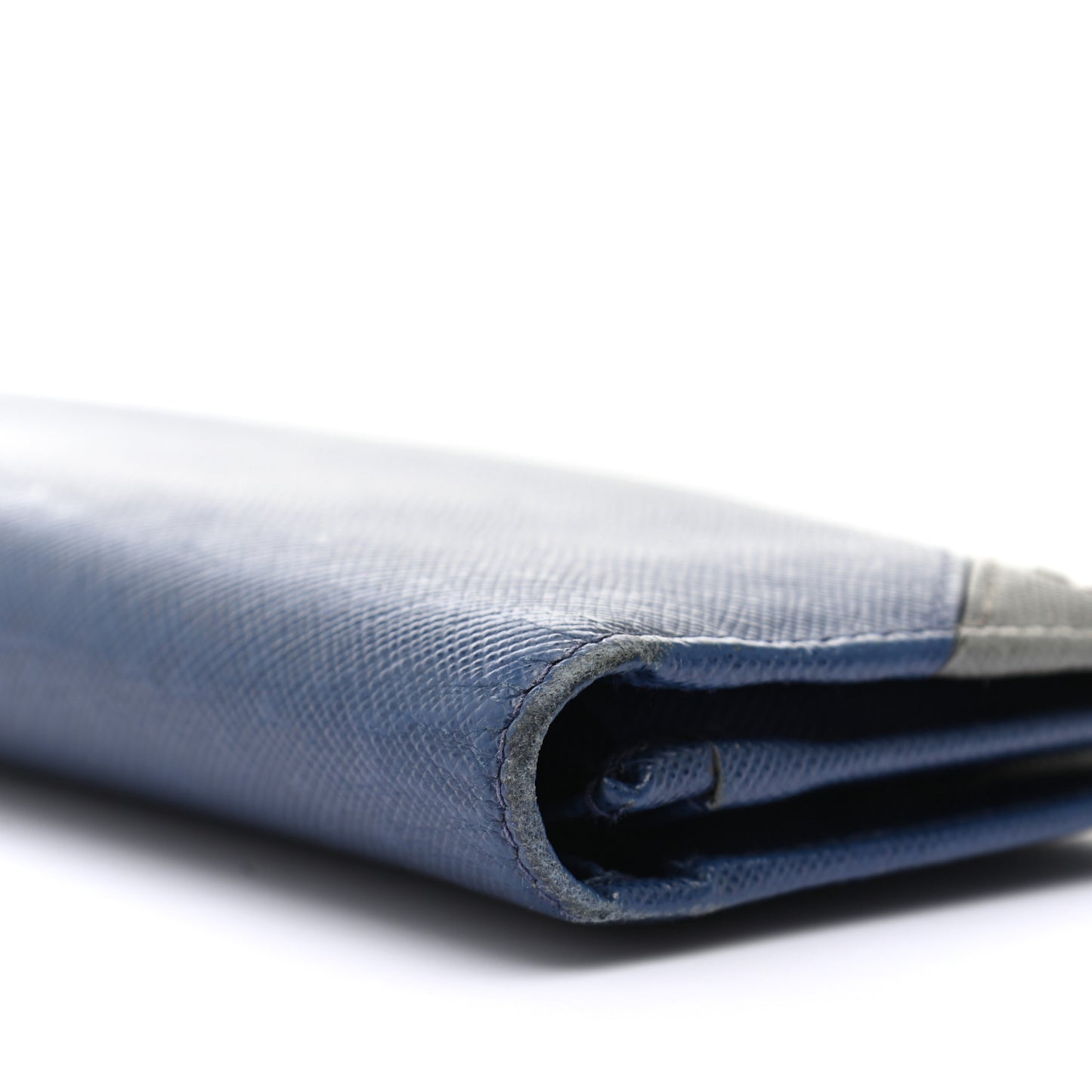 Saffiano Long Wallet Bluette