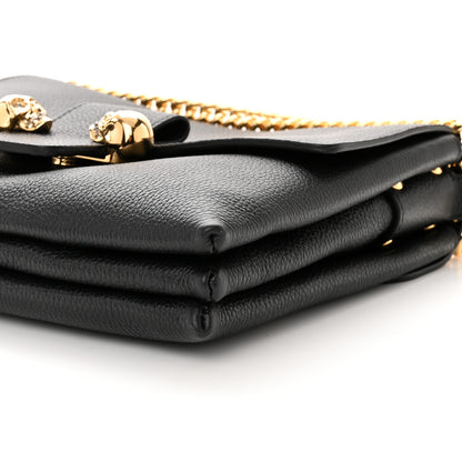 Alexander McQueen Calfskin Medium Twin Skull Chain Crossbody Black 13 of 14