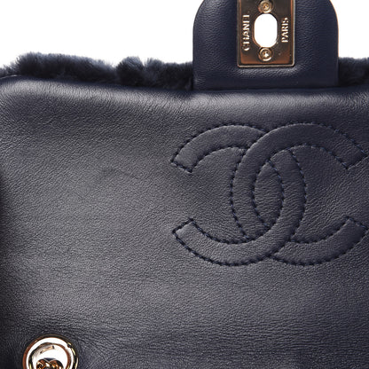 Chanel Orylag Lambskin Mini Rectangular Flap Blue 10 of 11