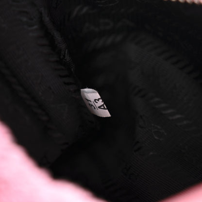 Prada Terry Cloth Mini Re-Edition 2000 Bag Petalo Black 6 of 9