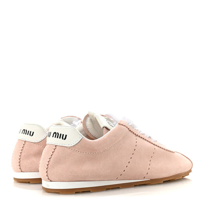 Miu Miu Scamosciato Womens Plume Sneakers 36.5 Orchidea 5 of 10