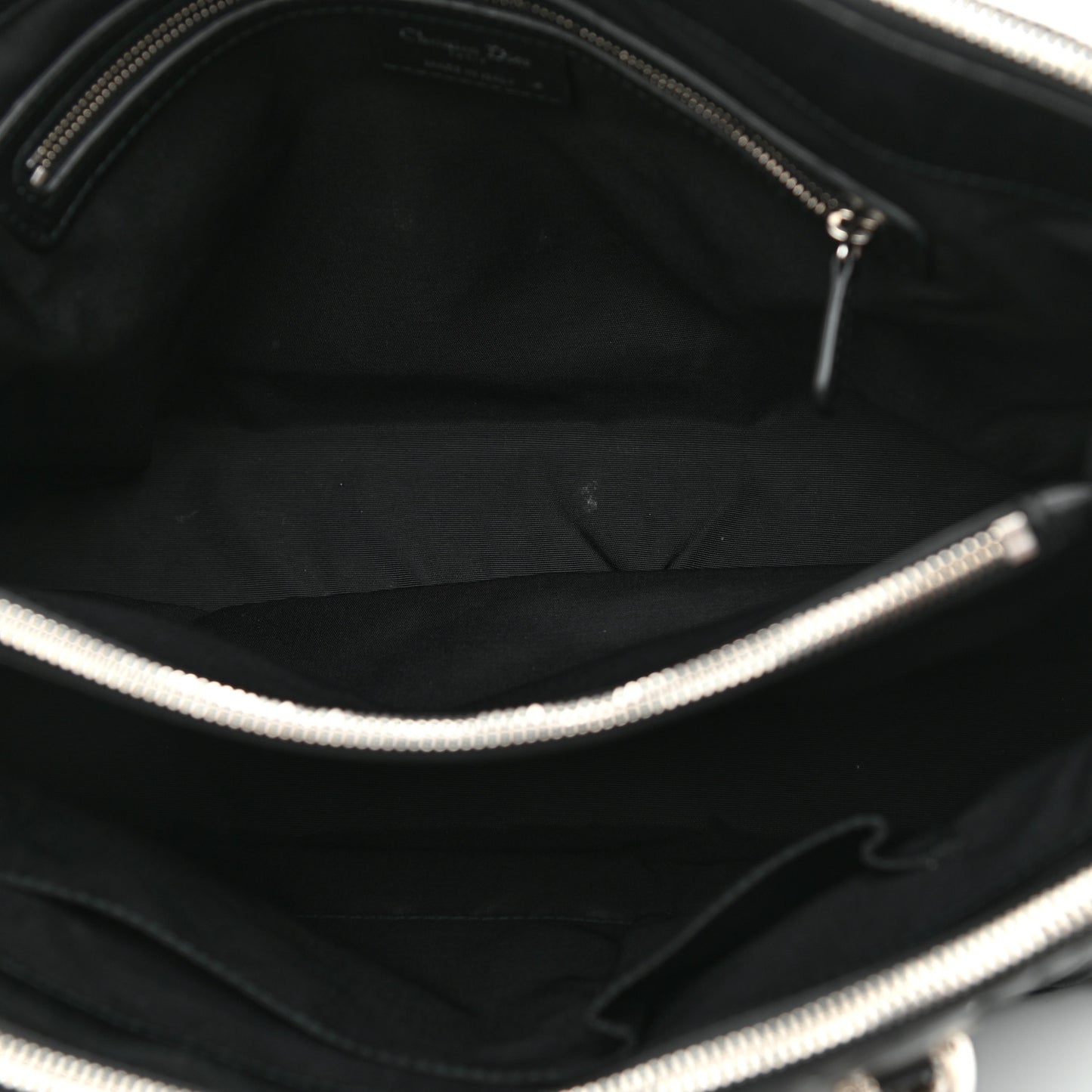 Lambskin Cannage Medium Dior Soft Shopping Tote Black