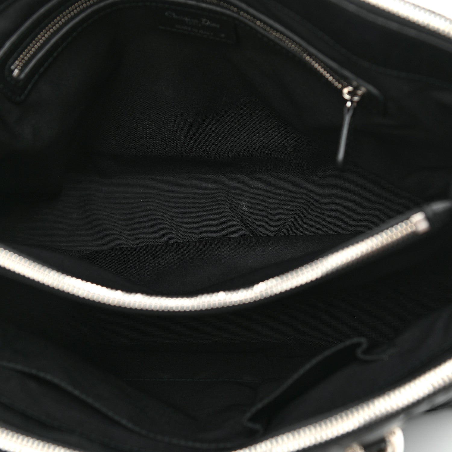 Christian Dior Lambskin Cannage Medium Dior Soft Shopping Tote Black 4 of 11