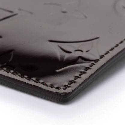 Louis Vuitton Vernis Pershing Square Clutch GM Rouge Fauviste 8 of 11