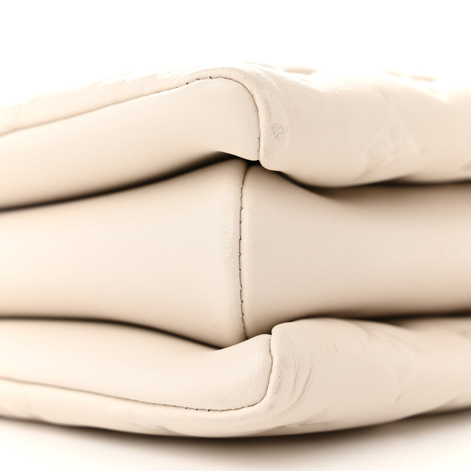 Louis Vuitton Lambskin Embossed Monogram Coussin PM Beige Cream 8 of 11