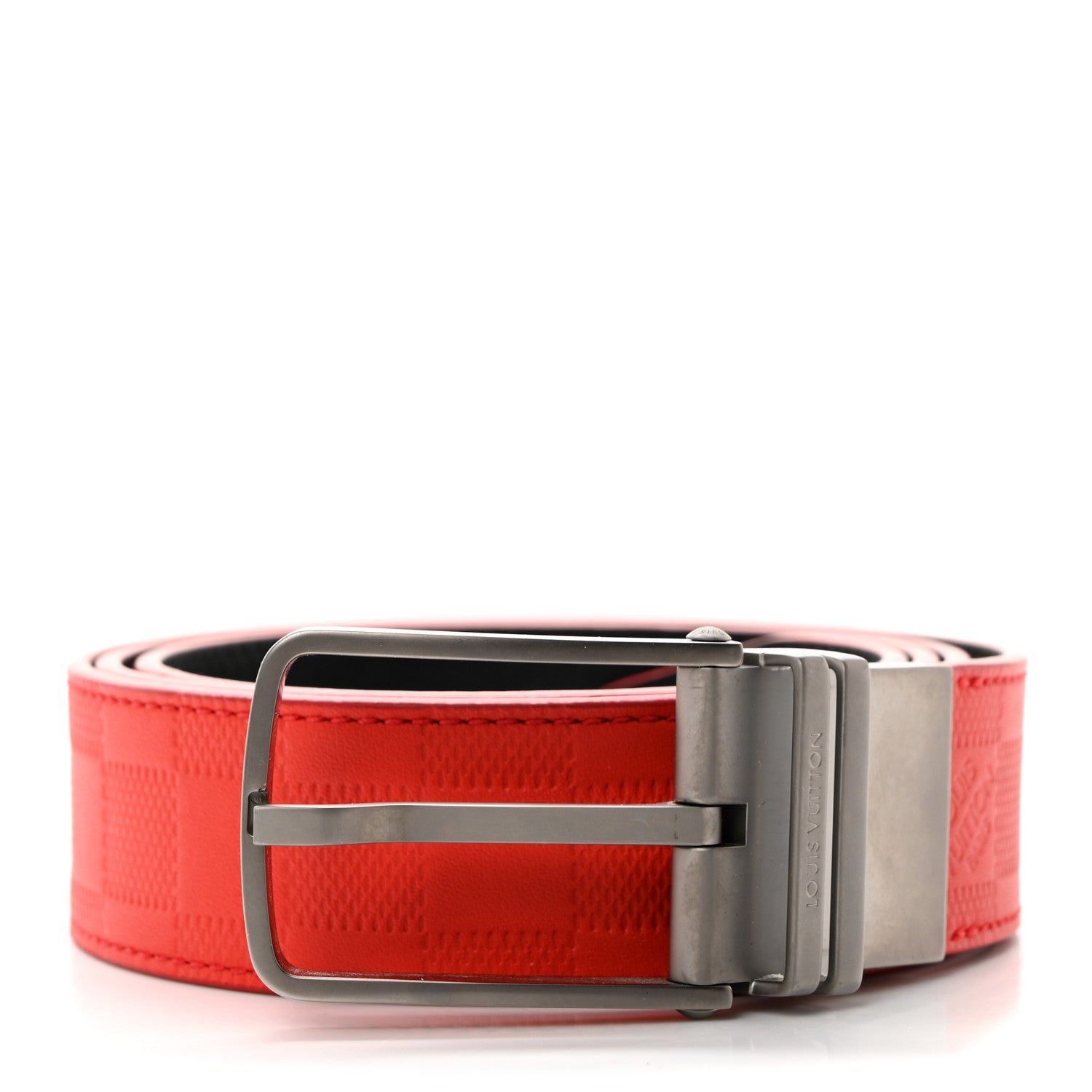 Louis Vuitton Damier Infini Calfskin 35mm Belt 95 38 Magma 1 of 7