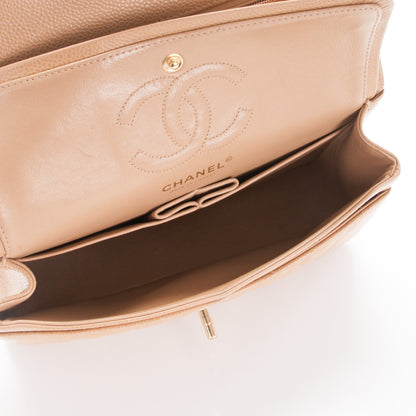Chanel Caviar Quilted Small Double Flap Beige 6 of 8