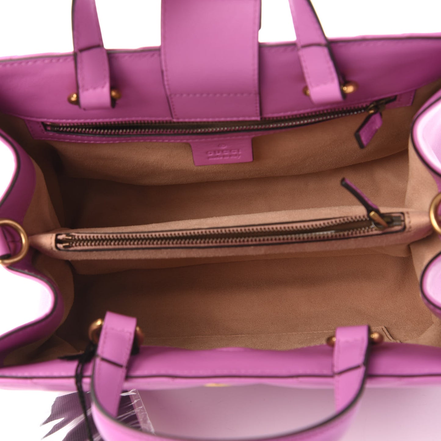 Calfskin Matelasse Small GG Marmont Tote Candy Mousse