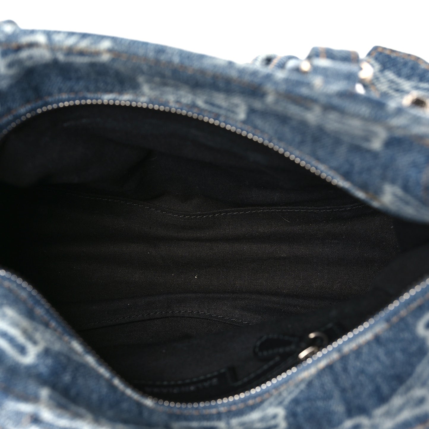 Denim BB Monogram Neo Cagole Handbag XS Blue