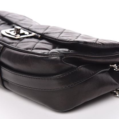 Chanel Lambskin Quilted Jumbo Icons Secret Label Flap Black 12 of 15