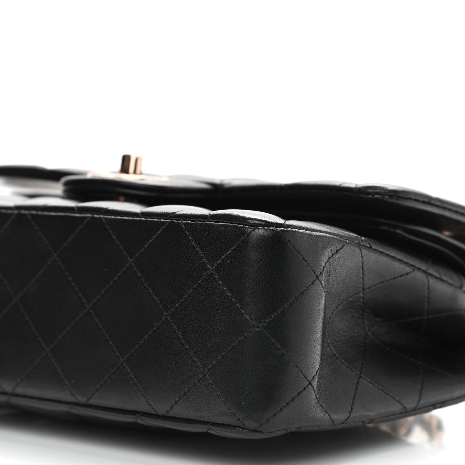 Chanel Lambskin Quilted Small Double Flap Black 9 of 10
