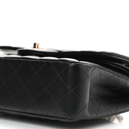 Chanel Lambskin Quilted Small Double Flap Black 9 of 10