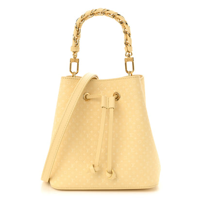 Louis Vuitton Calfskin Nanogram Embossed Neonoe BB Yellow 1 of 11