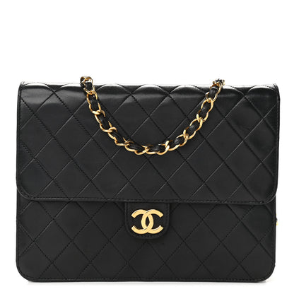 Chanel Lambskin Quilted Small Single Flap Black 1 of 11