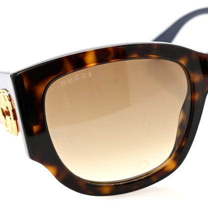 Gucci Acetate Web Oversized Frame Rectangle Sunglasses GG0276S Tortoiseshell 7 of 8