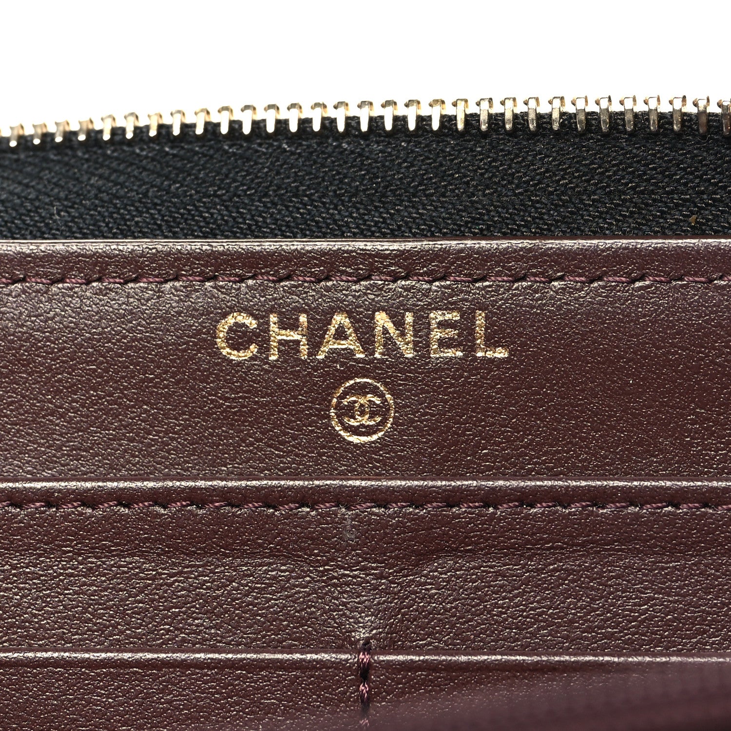 Chanel Caviar Quilted Large Gusset Zip Around Wallet Black 6 of 13