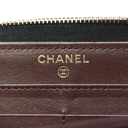Chanel Caviar Quilted Large Gusset Zip Around Wallet Black 6 of 13