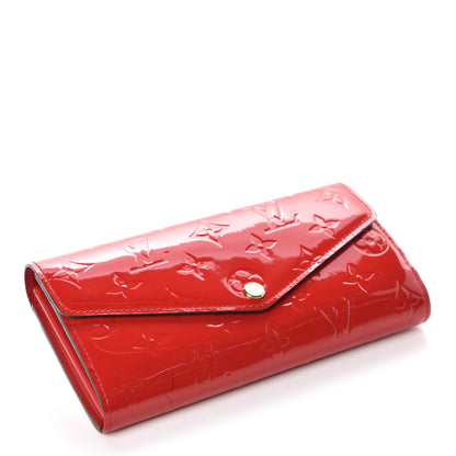 Louis Vuitton Vernis Sarah Wallet NM Cherry 5 of 11