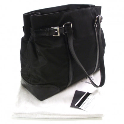 Prada Nylon Tessuto Vitello Tote Nero 3 of 10