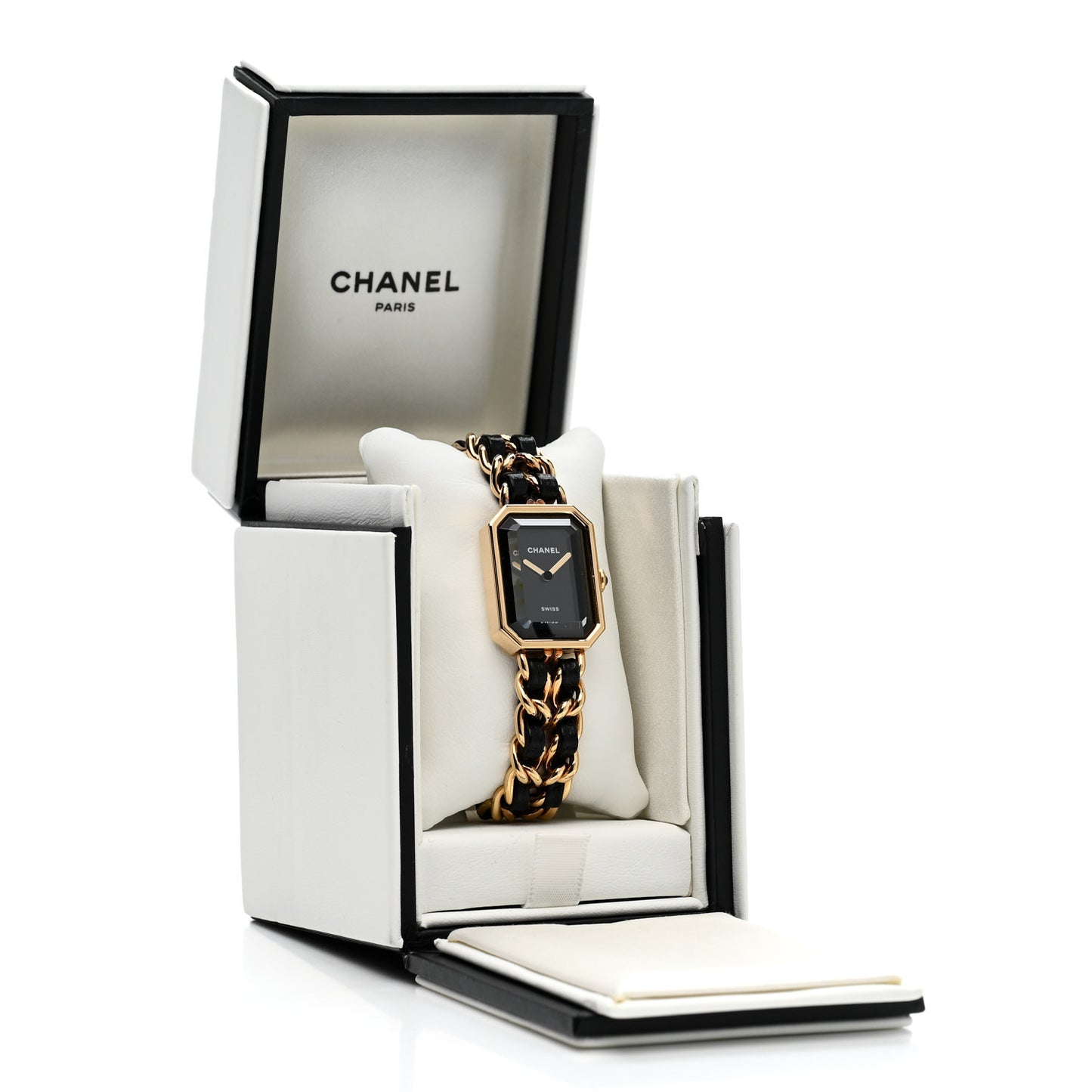 Stainless Steel Lambskin 20mm Chain Premiere Quartz Watch Gold